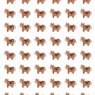 48 Brown Cow Envelope Seals Labels Stickers 1.2" Round .