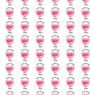 48 Thank You Pink Rose Heart Envelope Seals Labels Stickers 1.2" Round