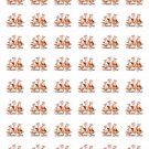 48 Thank You Cats . Wagon Envelope Seals Labels Stickers 1.2" Round