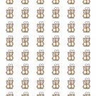 48 Mouse Mice Envelope Seals Labels Stickers 1.2" Round