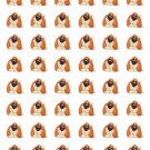 48 Hound Dog Envelope Seals Labels Stickers 1.2" Round