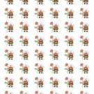 48 Bumble Bee Flower Envelope Seals Labels Stickers 1.2" Round