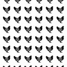 48 Crazy Chicken Lady Envelope Seals Labels Stickers 1.2" Round