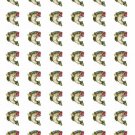 48 Bass Fish Shower Envelope Seals Labels Stickers 1.2" Round