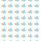 48 Boy Baby Shower Envelope Seals Labels Stickers 1.2" Round