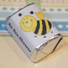 30 Baby Shower Bumble Bee Hershey Candy Nugget Wrappers Stickers