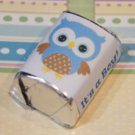 30 Baby Shower Its A Boy Cute Owl Blue Hershey Candy Nugget Wrappers Stickers