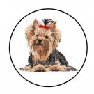48 Yorkie Envelope Seals Labels Stickers 1.2" Round