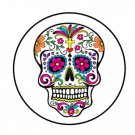 48 Sugar Skull Envelope Seals Labels Stickers 1.2" Round