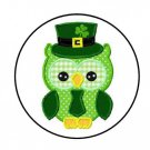 48 St Patricks Owl Envelope Seals Labels Stickers 1.2" Round