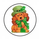 48 St Patricks Dog Envelope Seals Labels Stickers 1.2" Round