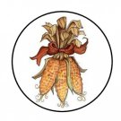 48 Thanksgiving Fall Corn Envelope Seals Labels Stickers 1.2" Round