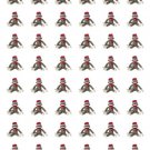 48 Sock Monkey Seals Labels Stickers Envelope 1.2" Round