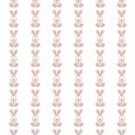 48 Pink Girl Baby Bunny Envelope Seals Labels Stickers 1.2" Round