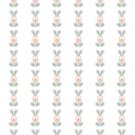 48 Blue Baby Bunny Envelope Seals Labels Stickers 1.2" Round