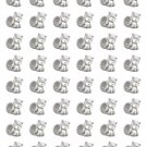 48 Cute Beaver Envelope Seals Labels Stickers 1.2" Round
