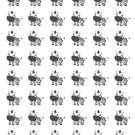 48 Cute Baby Zebra Envelope Seals Labels Stickers 1.2" Round