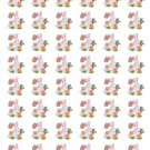 48 Rabbit Flowers Envelope Seals Labels Stickers 1.2" Round