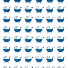 48 It'S A Boy Carriage Baby Shower Envelope Seals Labels Stickers 1.2" Round