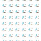 48 Blue Bird Thank You Envelope Seals Labels Stickers 1.2" Round