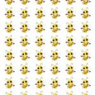 48 Cute Country Bumble Bee Envelope Seals Labels Stickers 1.2" Round