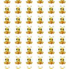 48 Honey Bumble Bee Envelope Seals Labels Stickers 1.2" Round