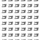 48 Antique Sewing Machine Envelope Seals Labels Stickers 1.2" Round