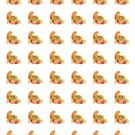 48 Thanksgiving Cornucopia Envelope Seals Labels Stickers 1.2" Round