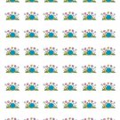 48 Snail Flowers Envelope Seals Labels Stickers 1.2" Round