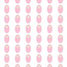 48 Girl Baby Shower Envelope Seals Labels Stickers 1.2" Round