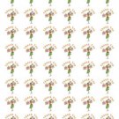 48 Lady Shopper Thank You Envelope Seals Labels Stickers 1.2" Round