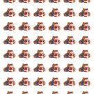 48 Cute Country Bear Bunny Rabbit Envelope Seals Labels Stickers 1.2" Round