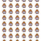 48 Fall Thanksgiving Scarecrow Envelope Seals Labels Stickers 1.2" Round