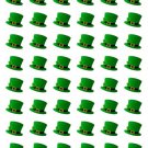 48 St Patricks Day Leprechaun Hat Envelope Seals Labels Stickers 1.2" Round