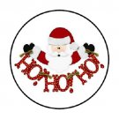 48 Santa Hohoho Christmas Envelope Seals Labels Stickers 1.2" Round