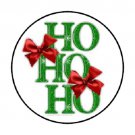 48 Hohoho Christmas Envelope Seals Labels Stickers 1.2" Round
