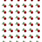 48 Red Rose Envelope Seals Labels Stickers 1.2" Round