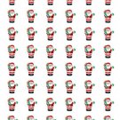 48 Santa Christmas Envelope Seals Labels Stickers 1.2" Round