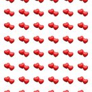 48 Valentines Red Hearts Envelope Seals Labels Stickers 1.2" Round