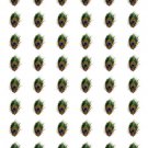 48 Peacock Feather Envelope Seals Labels Stickers 1.2" Round