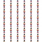 48 Christmas Nutcracker Envelope Seals Labels Stickers 1.2" Round
