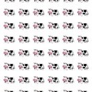 48 Cute Farm Cow Envelope Seals Labels Stickers 1.2" Round