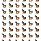 48 Farm Pony Horse Envelope Seals Labels Stickers 1.2" Round