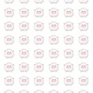 48 Cute Farm Sheep Envelope Seals Labels Stickers 1.2" Round