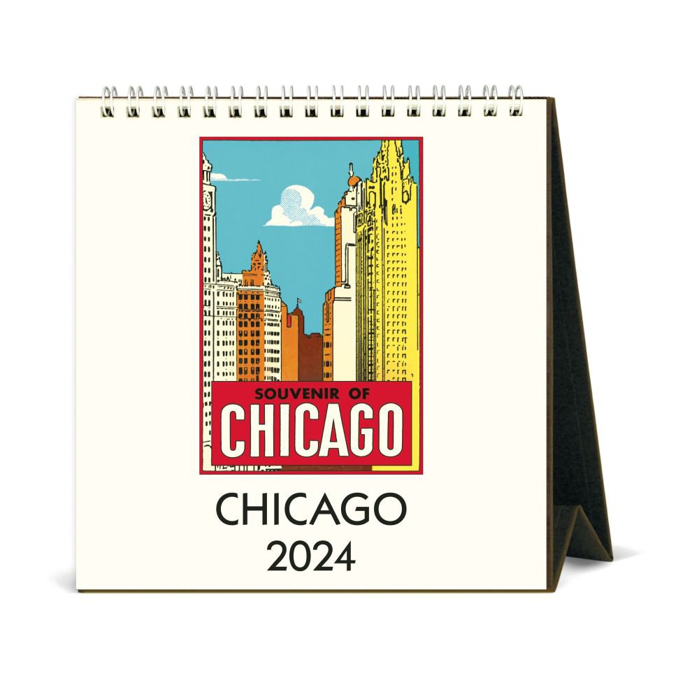 Chicago 2024 Easel Desk Calendar