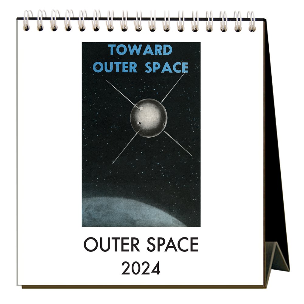 Outer Space 2025 Easel Desk Calendar