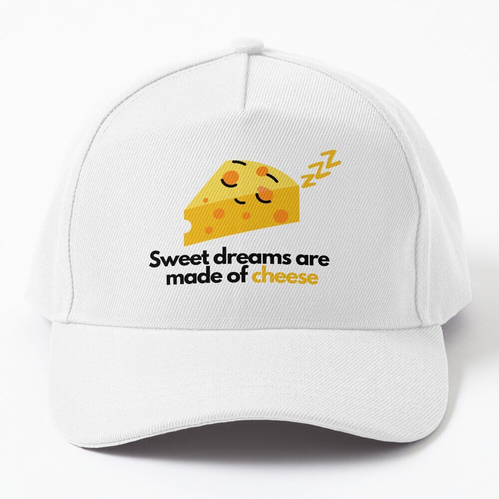 Cheddar Cheese Pun Joke Design For Cheese Lovers Baseball Cap Hat