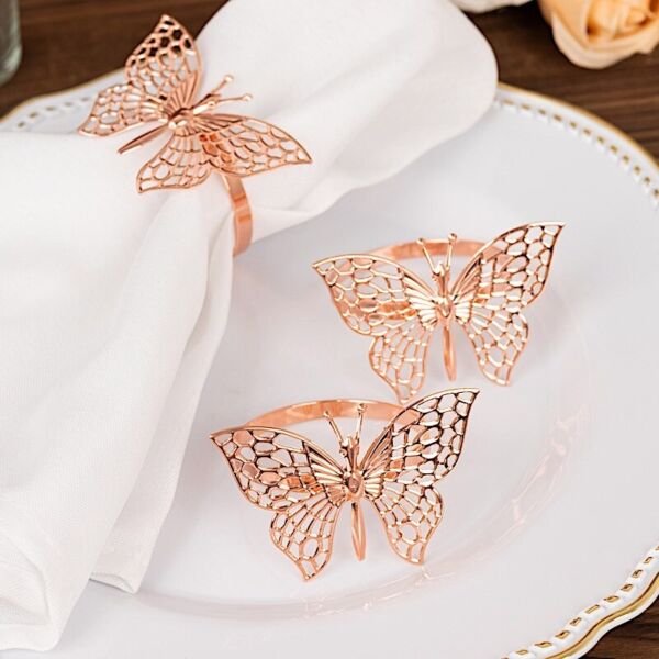 Fun Express Rose Gold Laser-Cut Chargers - 24 Pack, 12 Inch Disposable Round Charger Plates For Weddings & Parties - View #5