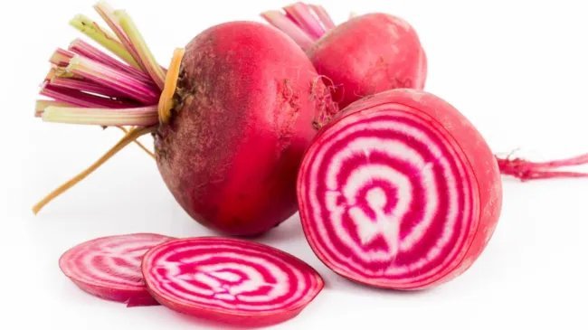 Candy Cane Striped Beet 100 Seeds (Chioggia) Bullseye Pink White Beets Fresh Garden