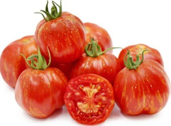 Tomato STRIPED CAVERN Schimmeig Stoo Heirloom Indeterminate Non-GMO 30 Seeds